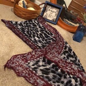 Pretty multi patterned scarf